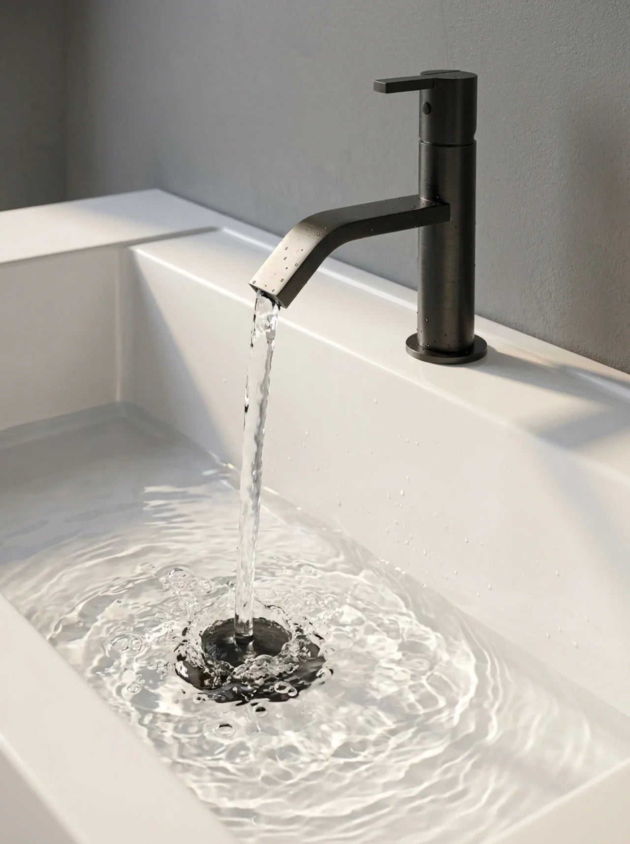 Bathroom Sink Stopper, (Matte Black)
